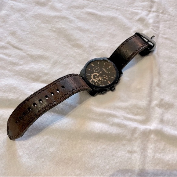 Fossil Machine Chronograph Brown Dial Men's Watch FS4656 Machine Black - Picture 6 of 14